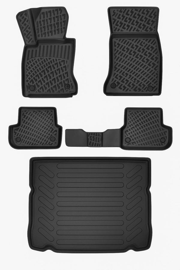 3D Auto Gummimatten & Kofferraumwanne Set für BMW 5 G30 Baujahr 2017-2023