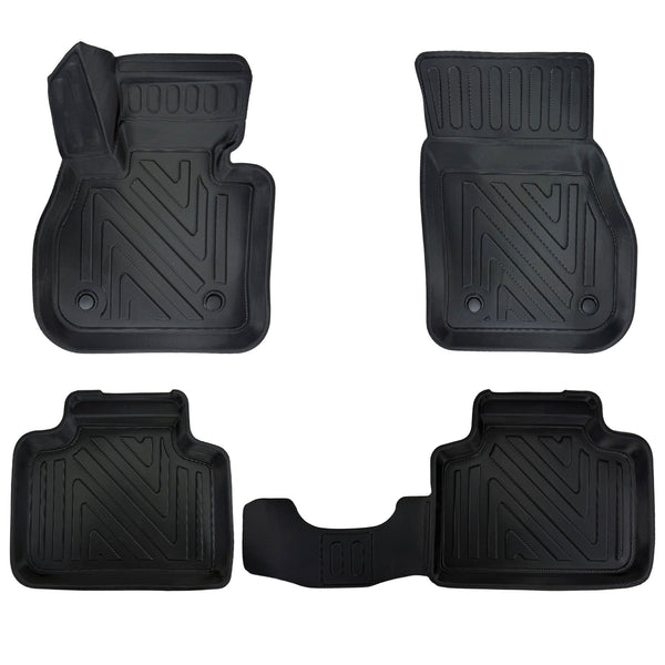 3D Auto Fussmatten für BMW X1 (F48) 2015-2022 Carbon-Optik