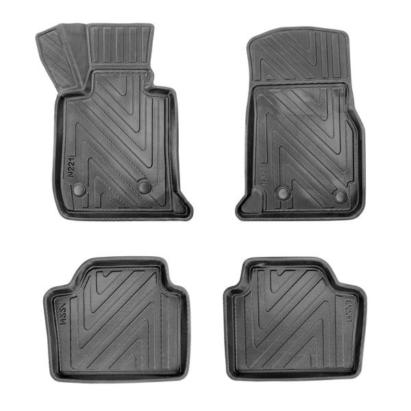 3D Auto Fussmatten für BMW 3er (F30/F31) 2012-2019 Carbon-Optik