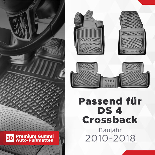 3D Auto Fussmatten für DS 4 Crossback 2010-2018
