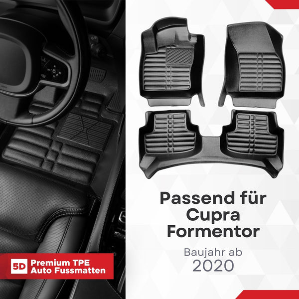 5D Premium Auto Fussmatten für Cupra Formentor 2020-2026