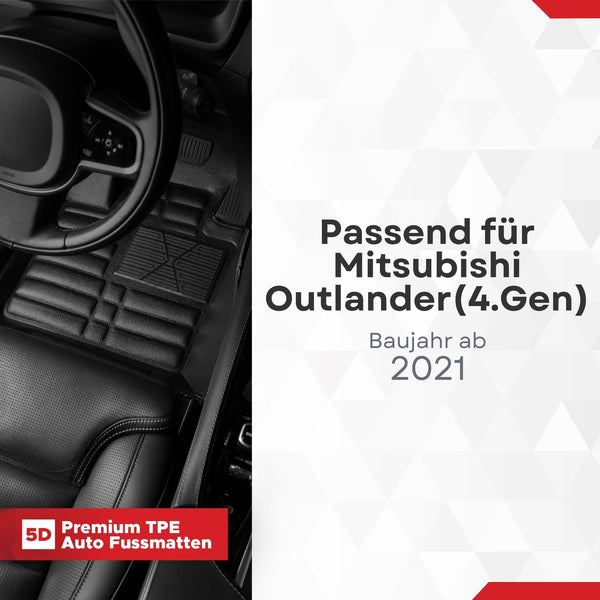 5D Premium Auto Fussmatten für Mitsubishi Outlander (IV.Gen) 2022-2026