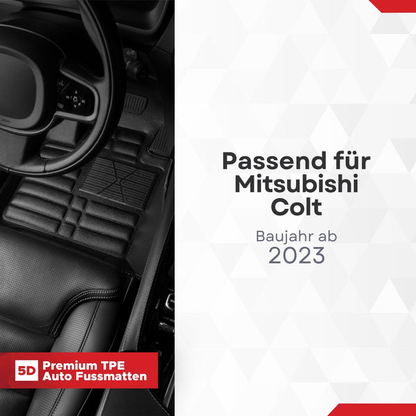 5D Premium Auto Fussmatten für Mitsubishi COLT 2023-2026