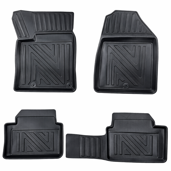 3D Fussmatten Carbonfaser-Optik für Mini Countryman U25 EV 2024-2026