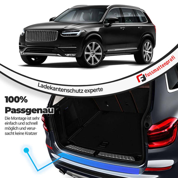 Ladekantenschutz aus Edelstahl Chrom Passend für Volvo XC 60 (2.Gen) Baujahr ab 2017