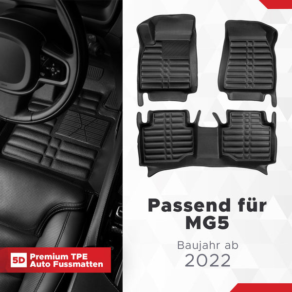 5D Premium Auto Fussmatten für MG5 (EV) 2020-2026