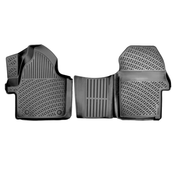 3D Premium Gummi Auto Fussmatten Set Passend für Mercedes Sprinter W906 (1 Beifahrersitz) Baujahr ab 2006
