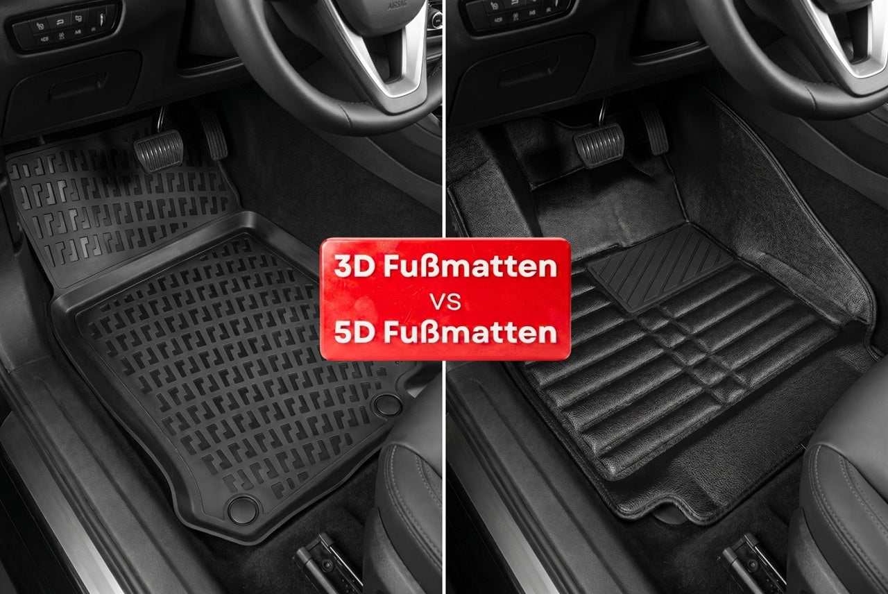 5D vs 3D Fußmatten: Welche Autofußmatten passen besser zu Ihrem Fahrzeug?