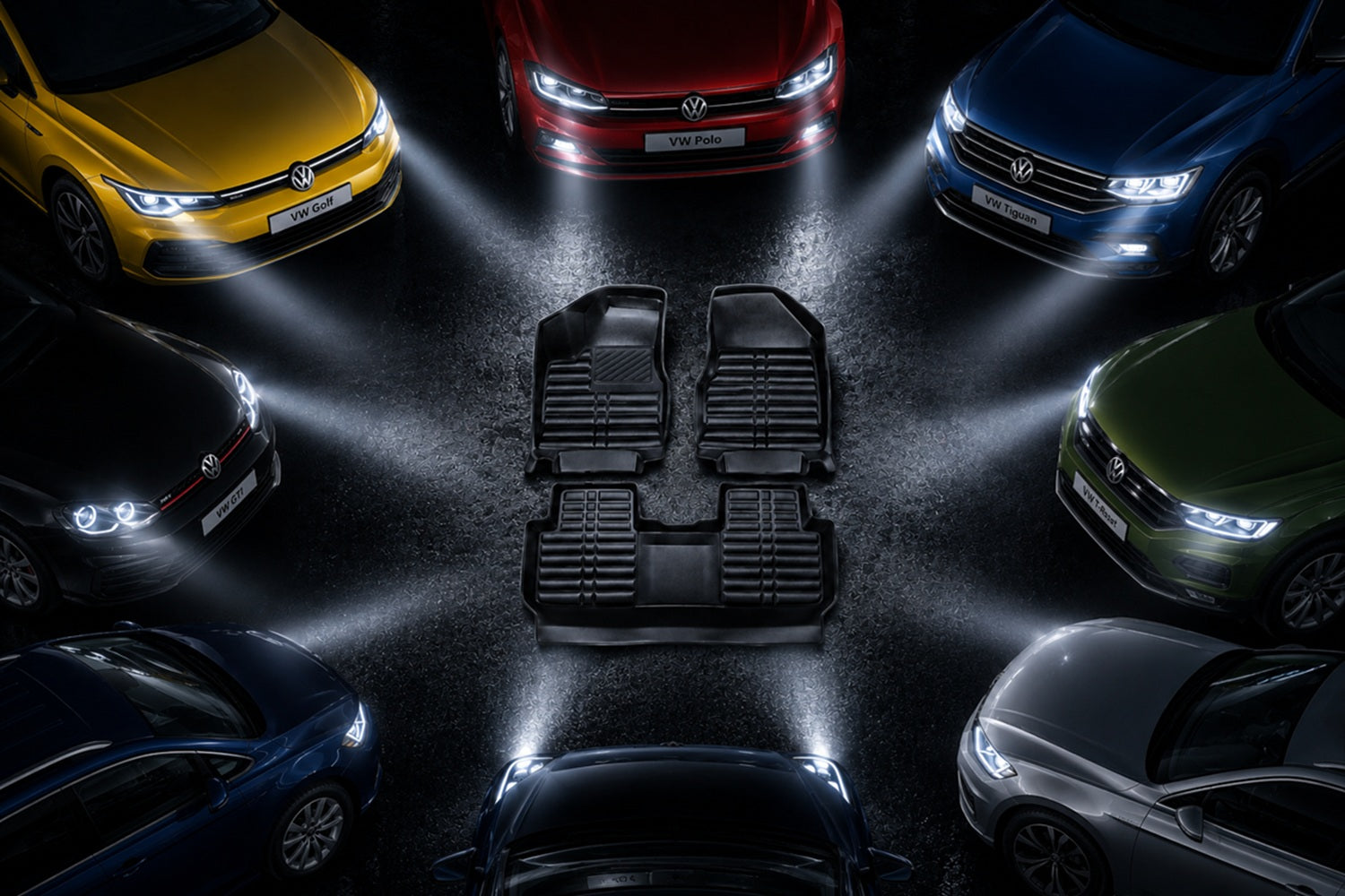 5D Premium Fußmatten für Volkswagen: Passgenauer Schutz für VW Modelle