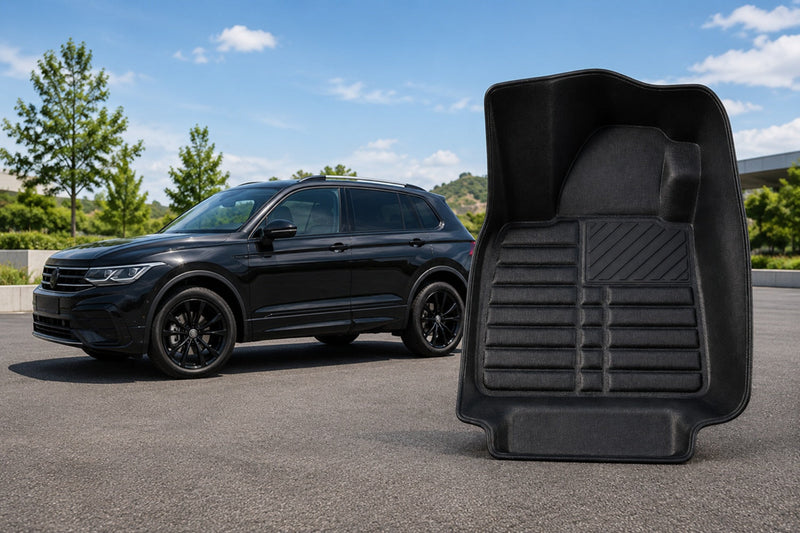 5D Premium Fußmatten für VW Tiguan: Robust, passgenau und alltagstauglich