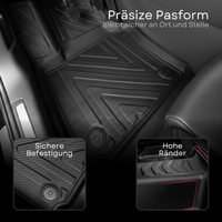 3D Fußmatten für Opel Combo | 2019 - 2026 | Carbonfaser-Optik