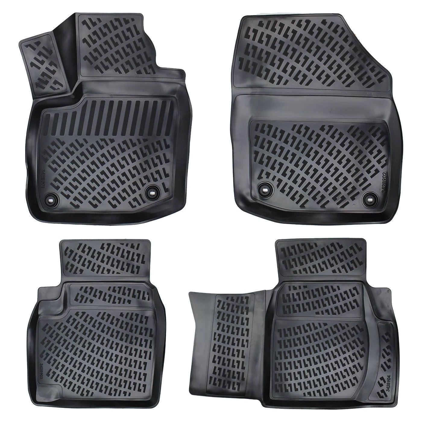 3D Fussmatten passend für Honda Civic HB (Fb7) 2012 - 2016