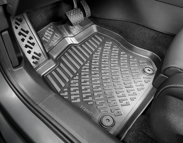 3D Premium Gummi Auto Fussmatten Set Passend für Volvo XC40 Baujahr ab 2018