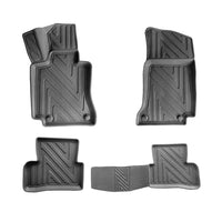 3D Auto Fussmatten für Mercedes C Klasse (W205) 2014-2021 Carbon-Optik