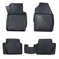3D Auto Fussmatten für Peugeot Partner Tepee 2008-2018 Carbon-Optik