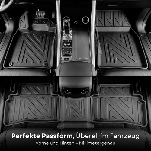3D Auto Fussmatten für Audi A1 (GB) 2018-2026 Carbon-Optik