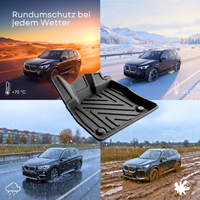 3D Auto Fussmatten für Toyota Corolla (E21) Hybrid 2019-2026 Carbon-Optik
