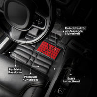 5D Premium Auto Fussmatten TPE Set passend für Mitsubishi Eclipse Cross Baujahr 2017-2021