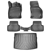3D Auto Gummimatten & Kofferraumwanne Set für VW Golf 7 Baujahr 2012-2019