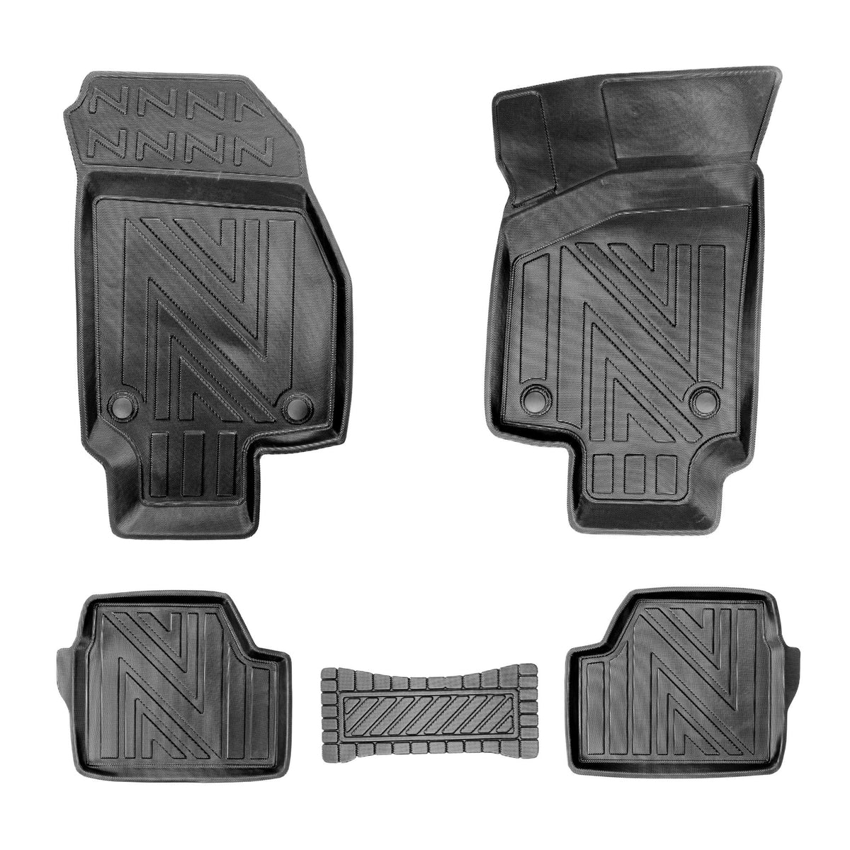 3D Auto Fussmatten für Opel Astra G 1998-2004 Carbon-Optik