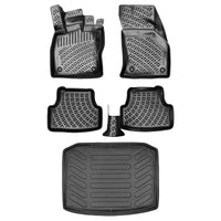 3D Auto Gummimatten & Kofferraumwanne Set für Skoda Karoq Baujahr ab 2017