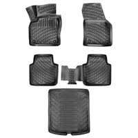 3D Auto Gummimatten & Kofferraumwanne Set für Skoda Kodiaq 2016-2024