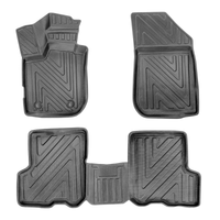 3D Auto Fussmatten für Dacia Logan (1.Gen) 2004-2012 Carbon-Optik