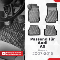 3D Auto Fußmatten Set für Audi A5 Baujahr 2007-2016