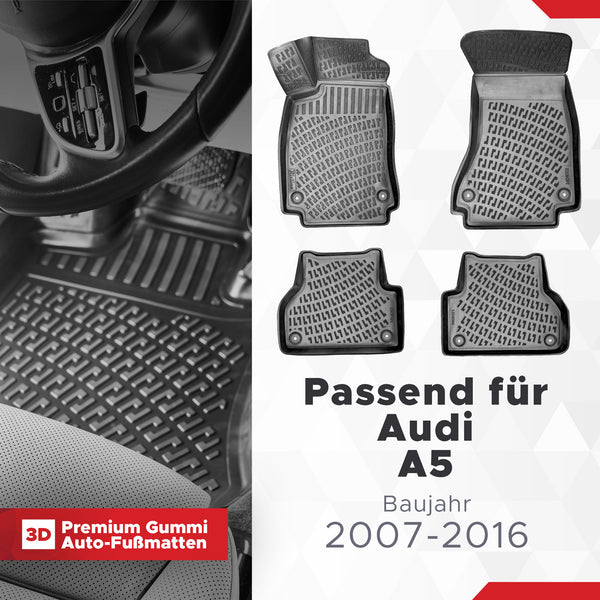 3D Auto Fußmatten Set für Audi A5 Baujahr 2007-2016