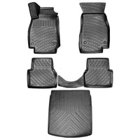 3D Auto Gummimatten & Kofferraumwanne Set für Audi A6 C8 Baujahr ab 2018