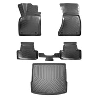 3D Auto Gummimatten & Kofferraumwanne Set für Audi Q5 (2.Gen) ab 2017 ( **Nicht geeignet für Q5 Sportback (seit 2021)** )