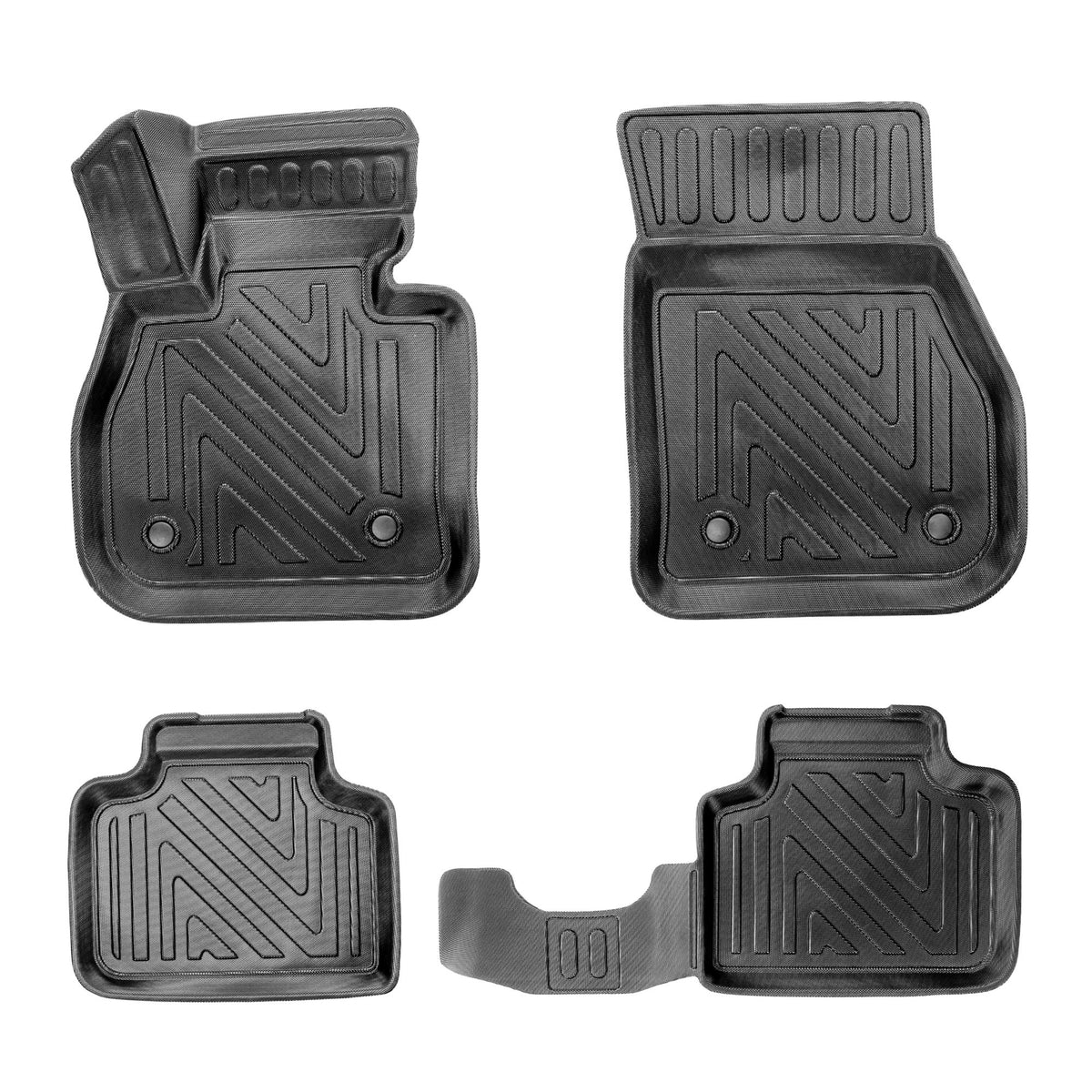 3D Auto Fussmatten für BMW 2er Active Tourer (F45) 2014-2021 Carbon-Optik