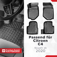 3D Auto Fussmatten für Citroen C4 2020-2026  (Nicht in Elektro)