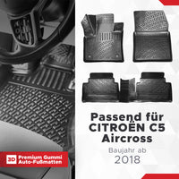 3D Auto Fussmatten für Citroen C5 Aircross 2017-2025