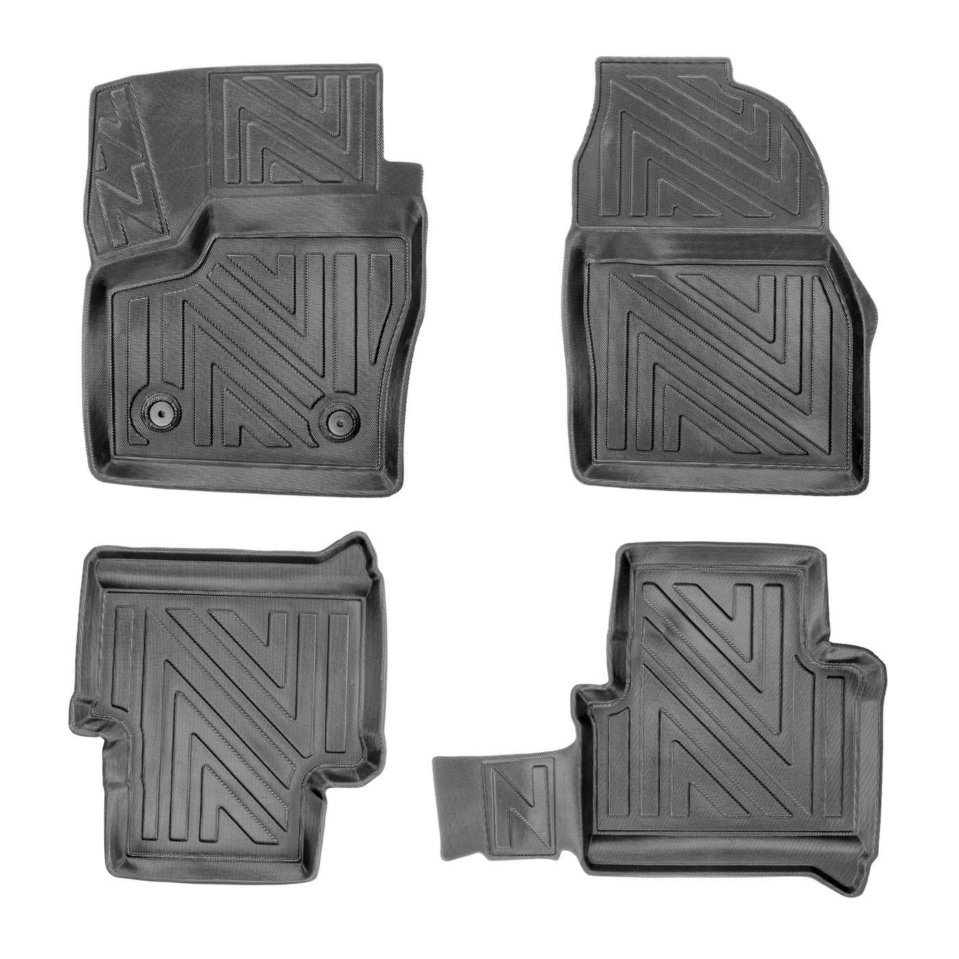 3D Auto Fussmatten für Ford Kuga (2.Gen) 2012-2019 Carbon-Optik
