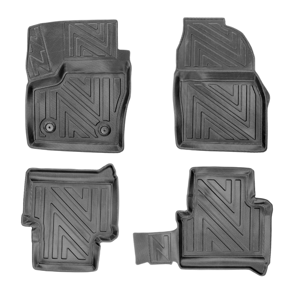 3D Auto Fussmatten für Ford Kuga (2.Gen) 2012-2019 Carbon-Optik