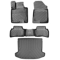 3D Auto Gummimatten & Kofferraumwanne Set für KIA Sportage Elegance Konfor/Cool Paket ab 2022 (Benzin/Diesel Mild Hybrid) (Passt Nicht In HYBRID MODEL HEV!!)