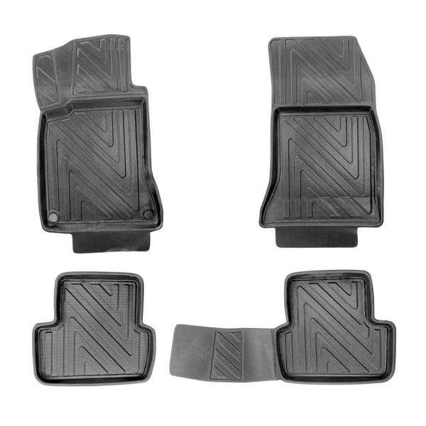 3D Auto Fussmatten für Mercedes GLA (X156) 2013-2020 Carbon-Optik