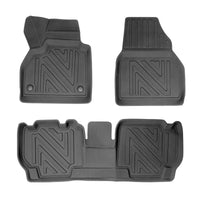 3D Auto Fussmatten für Mercedes Citan W415 2012-2021 Carbon-Optik