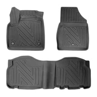3D Auto Fussmatten für Mercedes Citan W420 2021-2026 Carbon-Optik