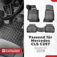 3D Auto Fussmatten Set passend für Mercedes CLS C257 Baujahr ab 2018