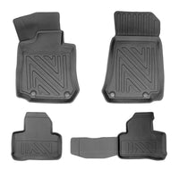 3D Auto Fussmatten für Mercedes GLC (X253) 2015-2023 Carbon-Optik