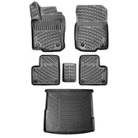 3D Auto Gummimatten & Kofferraumwanne Set für Mercedes GLE W166 Baujahr 2015-2019