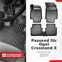 3D Auto Fussmatten für Opel Crossland /X 2017-2026