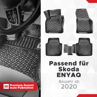 3D Auto Fussmatten passend für Skoda Enyaq 2020-2026