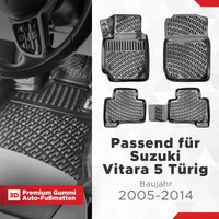 3D Auto Fussmatten Set passend für Suzuki Vitara 5 Türig Baujahr 2005-2014