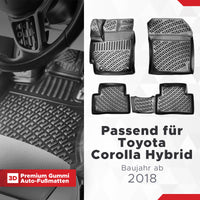3D Auto Fussmatten für Toyota Corolla (E21) Hybrid 2019-2026