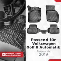 3D Auto Fussmatten für VW Golf 8 (Automatik) 2019-2026