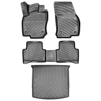 3D Auto Gummimatten & Kofferraumwanne Set für VW Touran (2.Gen) Baujahr ab 2015