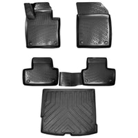 3D Auto Gummimatten & Kofferraumwanne Set für Volvo XC60 (2.Gen) Baujahr ab 2017 ( Mitteltunnel passt Nicht in Recharge )
